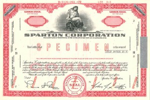 Sparton Corporation - Stock Certificate